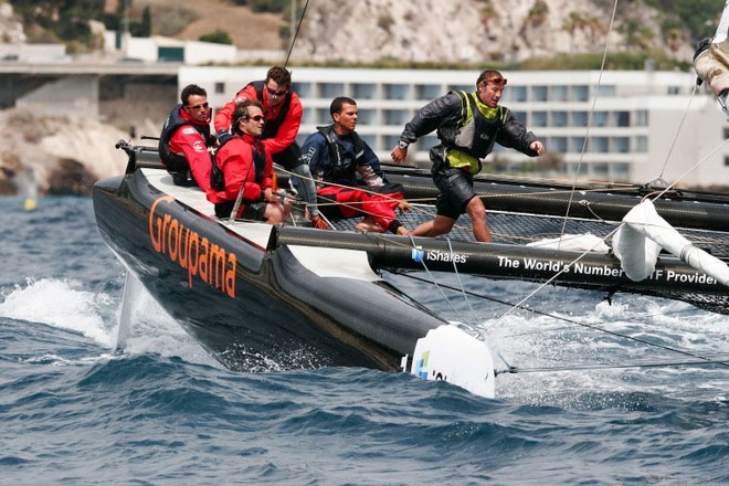 Extreme 40 racing is typically close to shore making a spectacle for fans. © Extreme40 .org http://www.extreme40.org