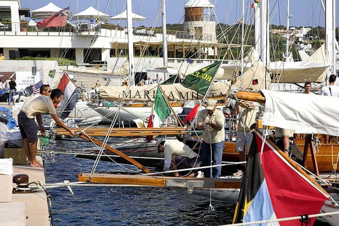 Pre race checks at Porto Cervo © Onne van der Wal http://www.vanderwal.com/