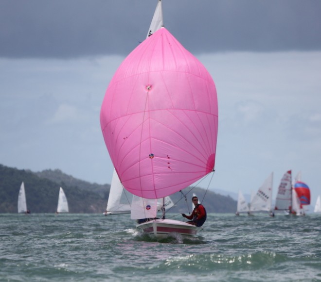 Dave Harrison and Dan Haydon from Townsville sailing a 505 - Zhik Mission Beach Regatta © Tom Orr