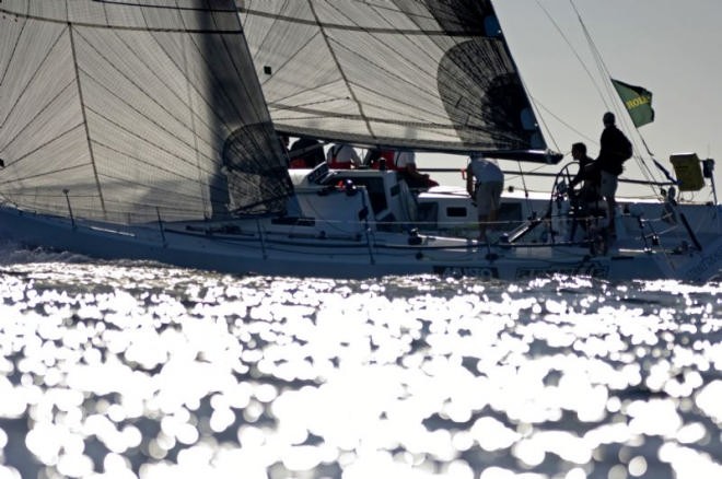 Strait Dealer, a J-125 skippered by John Ripard (Malta) was the local hope in the Rolex Middle Sea race 2006. &copy;  Rolex/ Kurt Arrigo http://www.regattanews.com