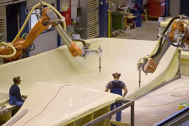 CNC (Computer Numerically Controlled) Milling Machines at the factory complement the hand built elements. - Nautor’s Swan  © Nautor's Swan