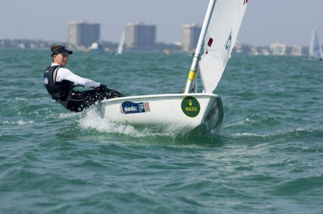 Lizzie VICKERS, GBR sailing in the Laser Radial at the Rolex Miami OCR ©  Rolex / Dan Nerney