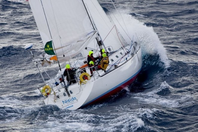 Nisida, breaking in the waves near Trapani  Rolex Middle Sea Race 2007 ©  Rolex / Carlo Borlenghi http://www.carloborlenghi.net
