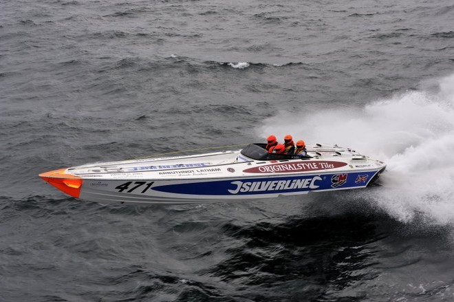 British boat, Italian design (Buzzi) ’Silverline’, second in her class and 31st overall in the 2008 Round Britain Powerboat race. - Round Britain Powerboat Race © Round Britain Offshore Powerboat Race 2008 http://www.roundbritainrace.co.uk