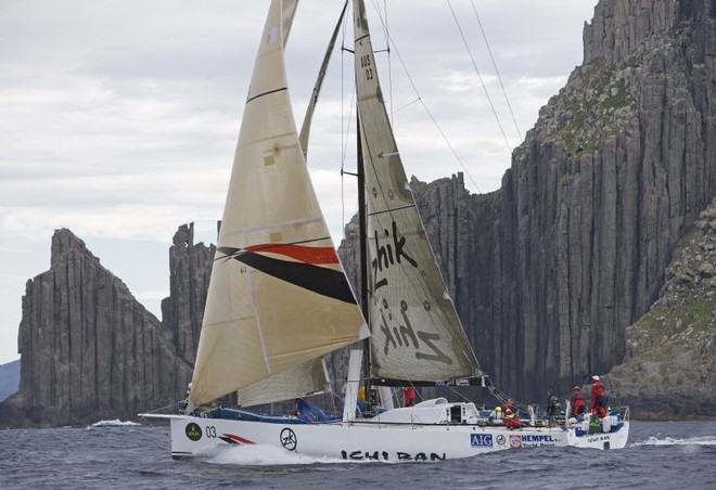 ICHI BAN after sustaining a broken port rudder blade  ©  Rolex/Daniel Forster http://www.regattanews.com