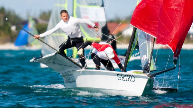 2010 49er Worlds, Day 2, Grand Bahama Island © Fried Elliott http://www.friedbits.com