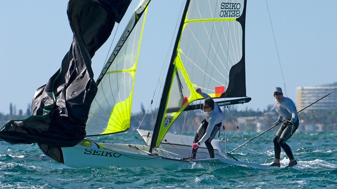 2010 49er Worlds, Day 2, Grand Bahama Island © Fried Elliott http://www.friedbits.com