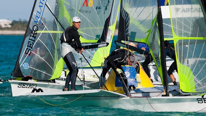 2010 49er Worlds, Day 2, Grand Bahama Island © Fried Elliott http://www.friedbits.com
