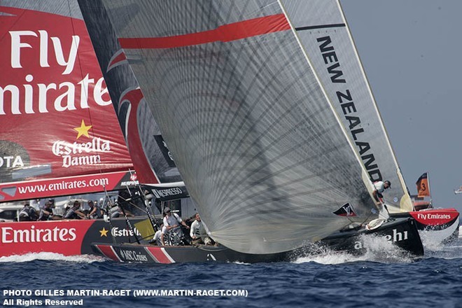 32nd America’s Cup - Final Match - Day 6 - Alinghi vs Emirates Team New Zealand © Gilles Martin-Raget http://www.martin-raget.com/