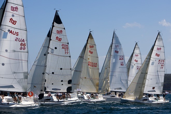 Audi Sydney Harbour Regatta 2009, Middle Harbour Yacht Club, Sydney (AUS) - 07/03/09 FLYING TIGER START LINE ©  Andrea Francolini / Audi http://www.afrancolini.com