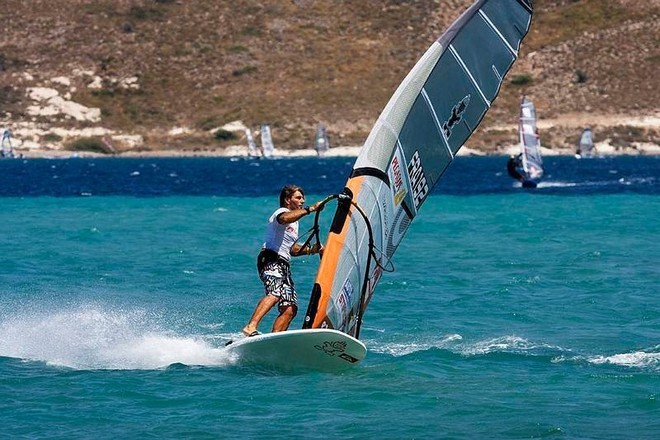 Albeau takes second World Title  and is now the 2008 Slalom World Champion - 2008 Pegasus Airlines Alaçati PWA World Cup ­ Final Day ©  John Carter / PWA http://www.pwaworldtour.com