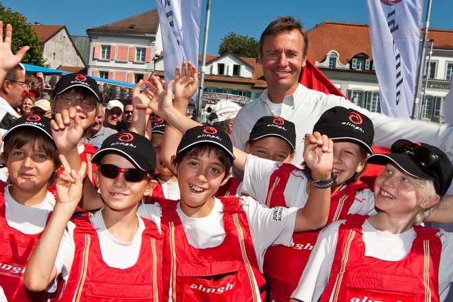 Alinghi 5 Celebrations on Lake Geneva<br />
 © Carlo Borlenghi/ Alinghi http://www.alinghi.com