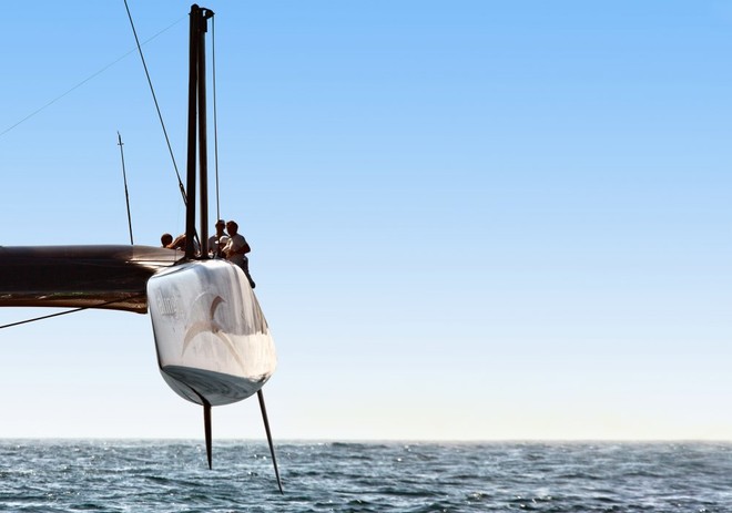 On board Alinghi 5 in Ras Al Khaimah &copy; Guido Trombetta/Team Alinghi