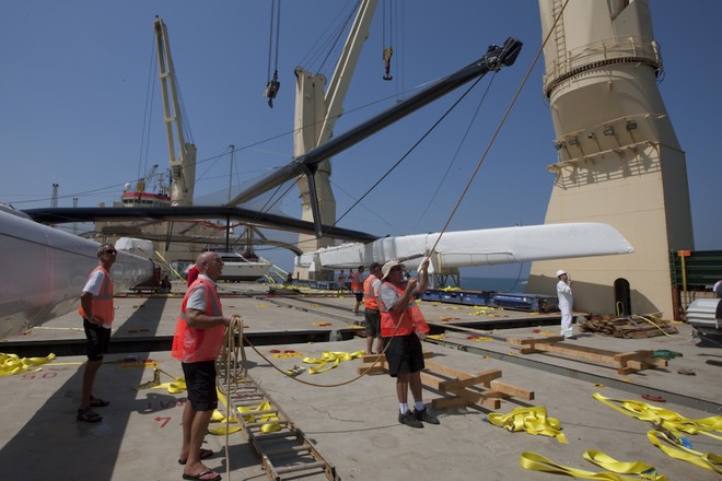 Ras Al Khaimah UAE - Alinghi 5 arrival © Carlo Borlenghi/ Alinghi http://www.alinghi.com