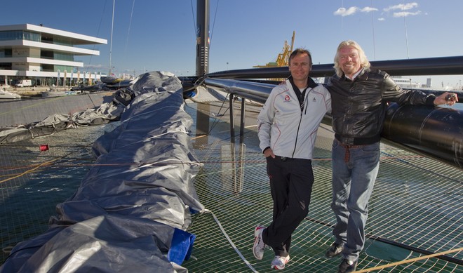 Valencia, 2/11/10<br />
33rd America’s Cup<br />
Ernesto Bertarelli, Richard Branson<br />
 © Carlo Borlenghi/ Alinghi http://www.alinghi.com