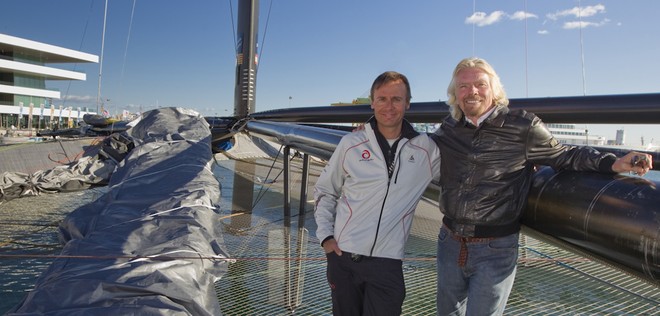 Valencia, 2/11/10<br />
33rd America’s Cup<br />
Ernesto Bertarelli, Richard Branson<br />
 © Carlo Borlenghi/ Alinghi http://www.alinghi.com