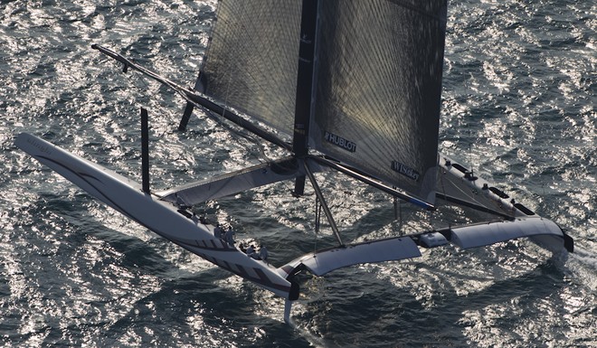 Amercia’s Cup 2010 Day 5 race 1 Alinghi 5<br />
 © Guido Trombetta/Team Alinghi