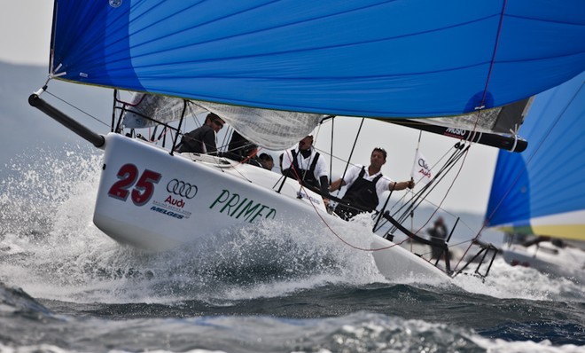 Scarlino, 05/06/09<br />
Audi Melges 32 Sailing Series - Scarlino 2009<br />
Rush Diletta<br />
©Carlo Borlengh © BPlan/Carlo Borlenghi
