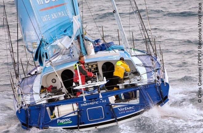 Barcelona World race - Paprec-Virbac 2 duo sail through the Cook Strait / Race Gate 5 © Barcelona World Race http://www.barcelonaworldrace.org