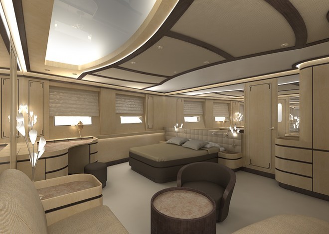 3D rendering of Superyacht Bristolian - Super Computer accelerates Superyacht design © Richard Elliott