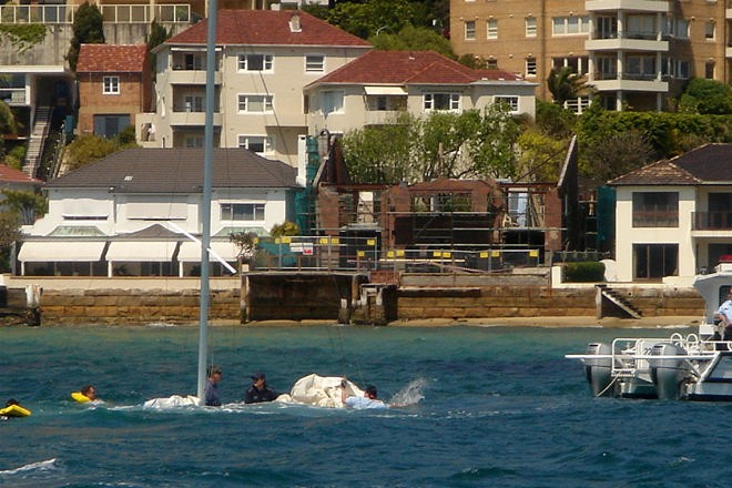 Crew in the water © Peter Edwards