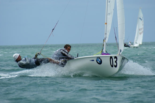 Rowan Swanson and Bruce Kennedy drive for the top mark on Day 4 2007 420 Worlds - Open Gold Fleet © Sail-World.com /AUS http://www.sail-world.com