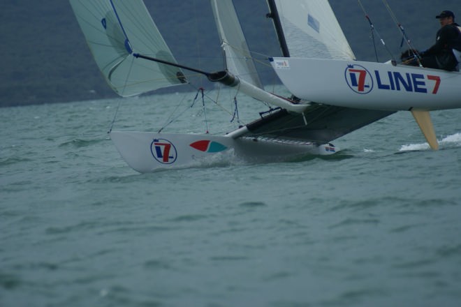 Bruce Kendall and Hayden Whitburn, Tornado, Medal Race, Sail Auckland 2007 © Richard Gladwell www.photosport.co.nz
