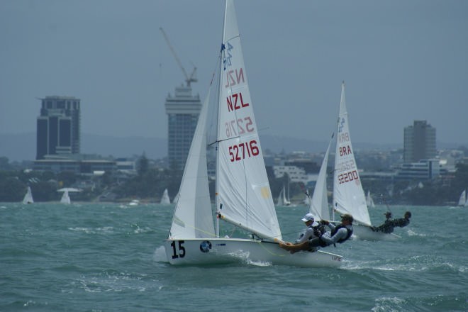 Carl Evans and Peter Burling are within an ace of defending their 420 Open World title © Sail-World.com /AUS http://www.sail-world.com