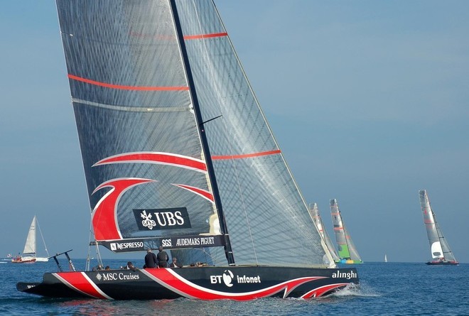 Alinghi - automatic self healing hull could be a winner © Valenciasailing.com http://www.valenciasailing.com