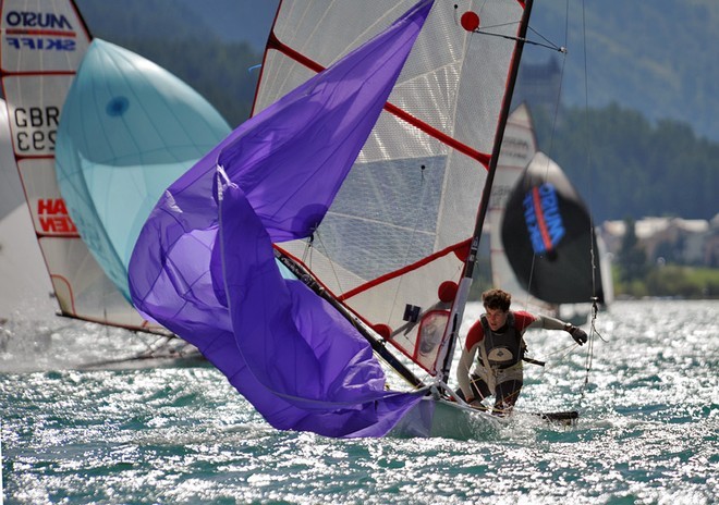 Racing on Day 1 - 2008 Musto Performance Skiff Worlds, Silvaplana, SUI &copy; Tania & Sergei Samus http://www.photoskiff.com