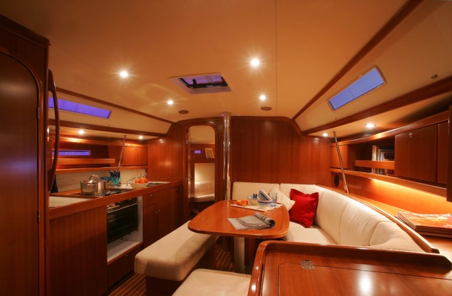 Dufour 365 salon © Antill Marine Sydney www.dufour.com.au