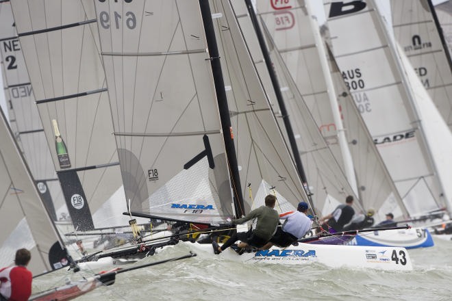 Seawind F18 Worlds- MALCOM RICHARDSON and GORDON BEATH on the startline. ©  Andrea Francolini Photography http://www.afrancolini.com/