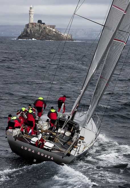 LUNA ROSSA, Sail Number: ITA4599, Owner: Vittorio Volonte, Design: STP 65<br />
at the Fastnet Rock &copy;  Rolex / Carlo Borlenghi http://www.carloborlenghi.net