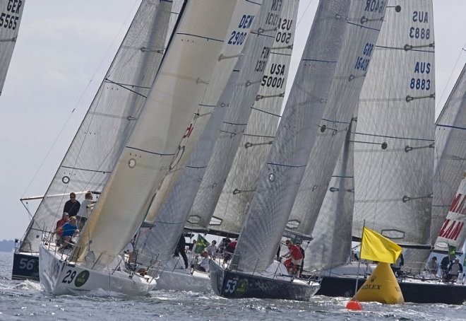 Farr 40 class windward mark rounding  ©  Rolex/Daniel Forster http://www.regattanews.com