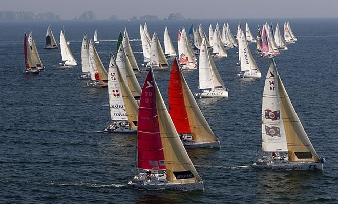 La Solitaire fleet ( Afflelou Le Figaro 2007)  © Marmara - Bouchon / Le Figaro http://www.lasolitaire.com