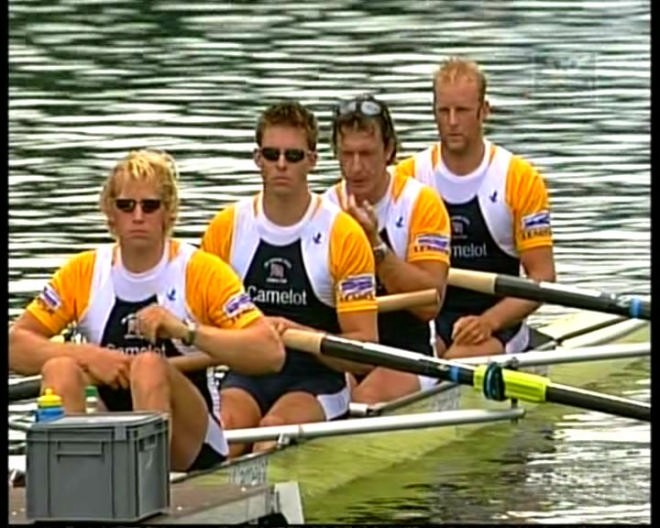 The GBR Mens 4- are another crew being primed for the 2008 Olympics © Sky TV