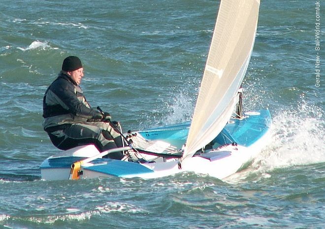 John Tremlett (Finn), third at HISC Christmas Cracker 2008 © Gerald New http://www.sail-world.co.uk