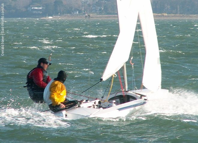 Keith Walker and Rhys Pickett second at HISC Christmas Cracker 2008 © Gerald New http://www.sail-world.co.uk