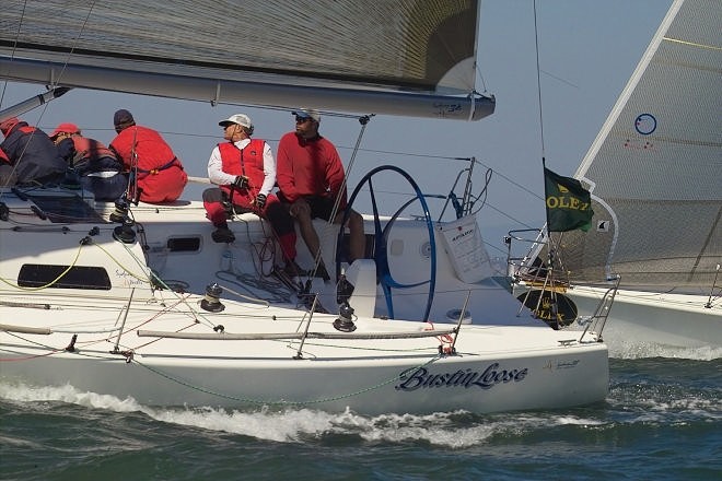Jeff Pulford On Bustin Loose, Sydney 38, Day Two 2006 Rolex Big Boat Series © Chuck Lantz http://www.ChuckLantz.com
