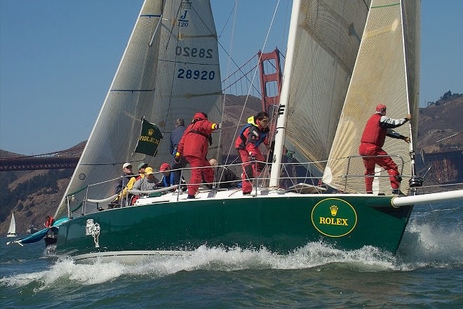 J120 Mister Magoo, leading overall on Day Three, rounds the top mark 2006 Rolex Big Boat Series © Chuck Lantz http://www.ChuckLantz.com