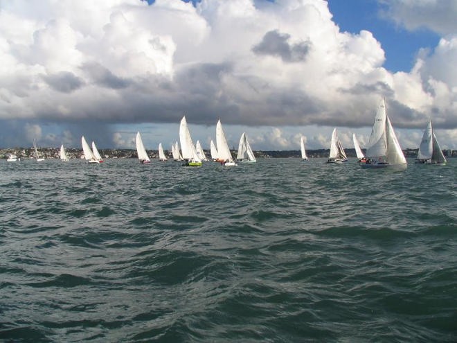 Lighter winds prevailed for the first day of racing in the 2007 CRC Pied Piper Nationals  © Event Media