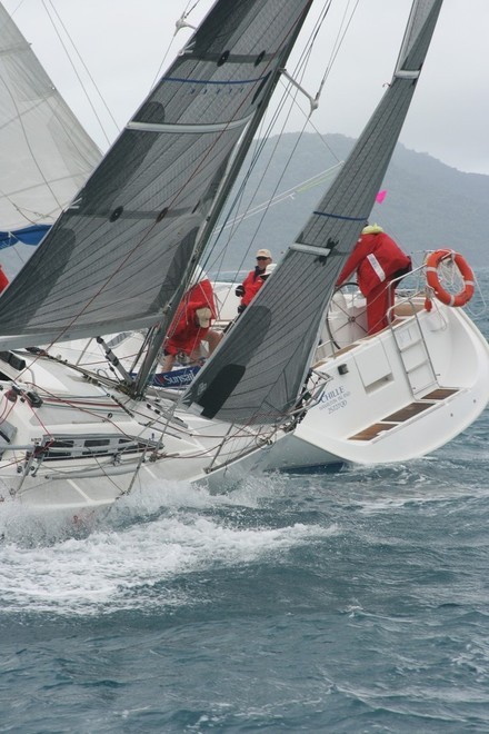 Close racing near White Rock © Sail-World.com /AUS http://www.sail-world.com