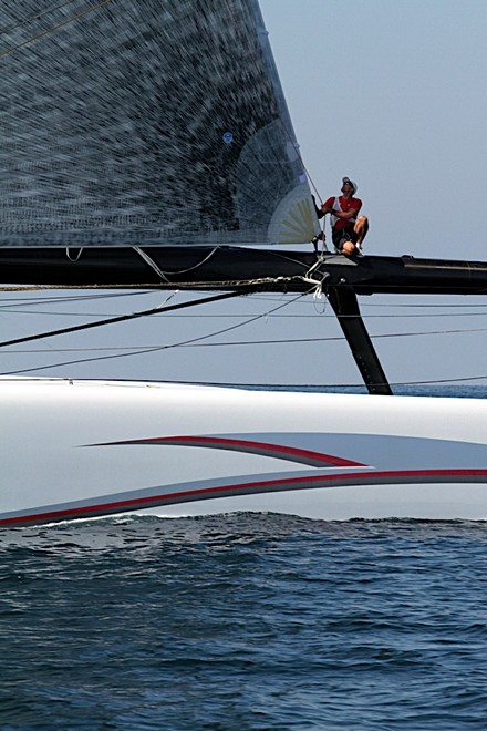 Alinghi 5 training off Ras al-Khaimah (UAE) © Alinghi Team www.alinghi.com