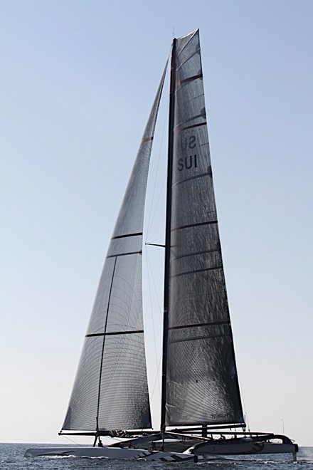 Alinghi 5 training off Ras al-Khaimah (UAE) © Alinghi Team www.alinghi.com