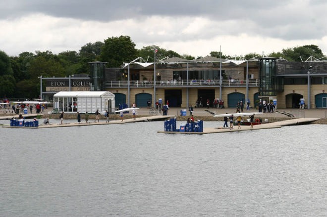 The launching pontoons  © Rob Bristow www.rowinginfo.info