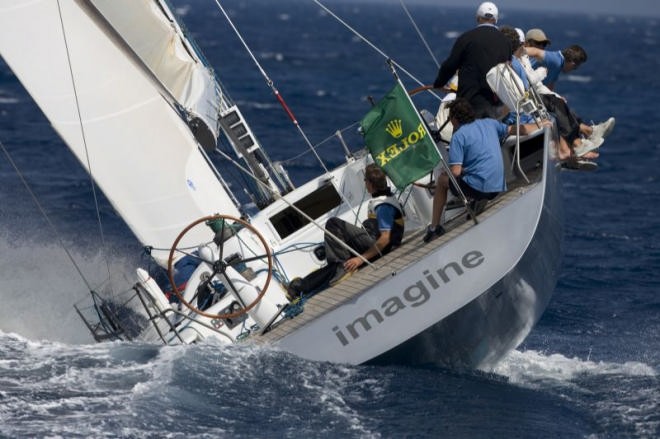 Giraglia Rolex Cup Passage to Giraglia Rock for Imagine   ©  Rolex / Carlo Borlenghi http://www.carloborlenghi.net