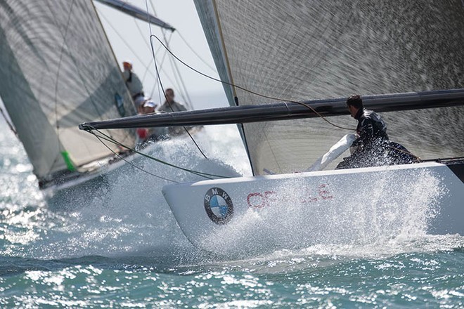 Louis Vuitton Pacific Series -  Racing Day 2 © BMW Oracle Racing Photo Gilles Martin-Raget http://www.bmworacleracing.com