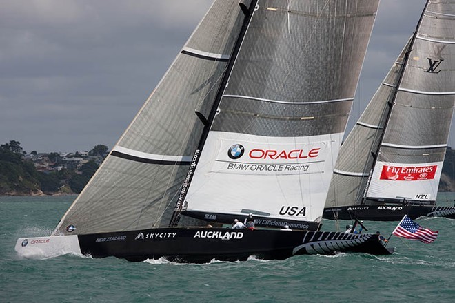 Louis Vuitton Pacific Series -  Racing Day 2 © BMW Oracle Racing Photo Gilles Martin-Raget http://www.bmworacleracing.com
