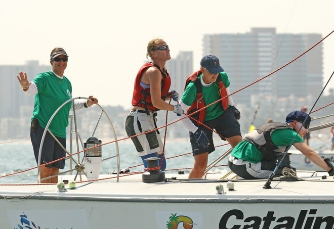 Charlie Arms-Cartee finishing fourth in the event likes to sail the bigger Catalina 37s in match racing. - 2008 Mayor’s Cup © Rick Roberts 