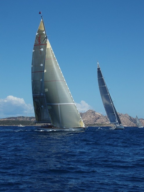 The J-class ranger sailing off Sardinia © Strawberry Media www.strawberrymarketing.com
